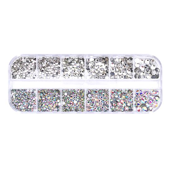 Nail Art Легкий в использовании набор для ногтей со стразами из смолы и кристаллами для ежедневного использования