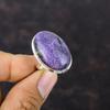 Purpurite Ring 925 Sterling Silver Ring Adjustable Ring Purpurite Gemstone Jewelry Handmade Ring Gift For Her Birthstone Rings Stylish Ring