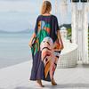EDOLYNSA Long Beach Dress Cover-Ups for Women Pareo De Plage Swimsuit Cover Up Beach Sarongs Swimwear Kaftan Beachwear Q1476