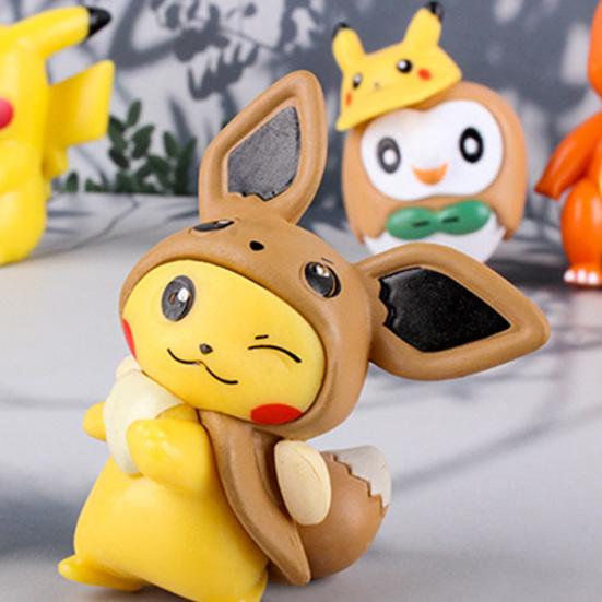 7Pcs Pokemon Figures Realistic Decoration Fine Workmanship Pokemon Battle Figure Toys for Children