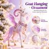 5Pcs 2D Flat Goat Hanging Ornament Shining Goat Bag Charm Gifts Goat Pendant  Festive Occasions