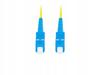 Patchcord światłowodowy Lanberg SM SC/UPC-SC/UPC SIMPLEX 3.0mm LSZH G657A1 2m żółty