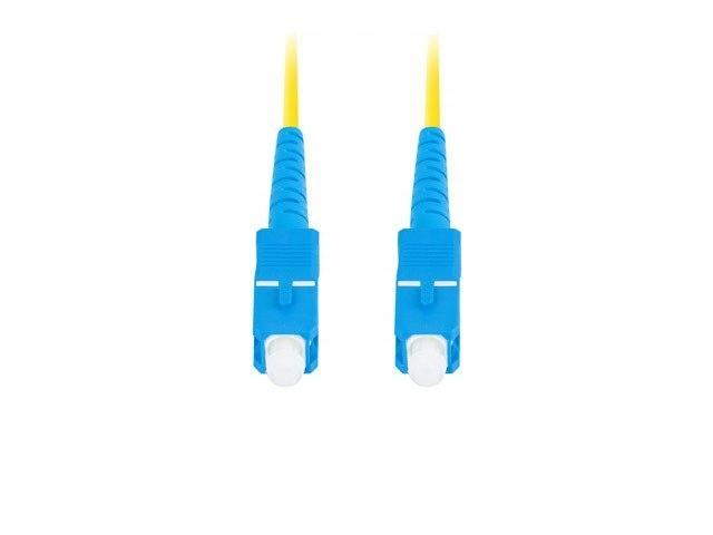Patchcord światłowodowy Lanberg SM SC/UPC-SC/UPC SIMPLEX 3.0mm LSZH G657A1 2m żółty