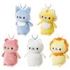 Set of 5 Be Petit Mascot Plush Toy 7cm Keychain "Don't Scared" Approx.