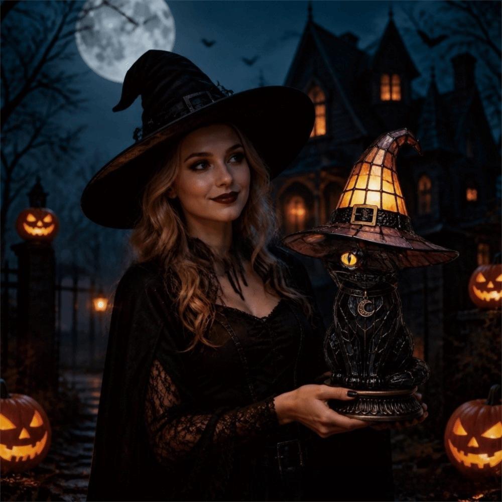Home Decoration Halloween Lamp Cat Bird Desktop Lights Home Ornaments Night Light Bedside