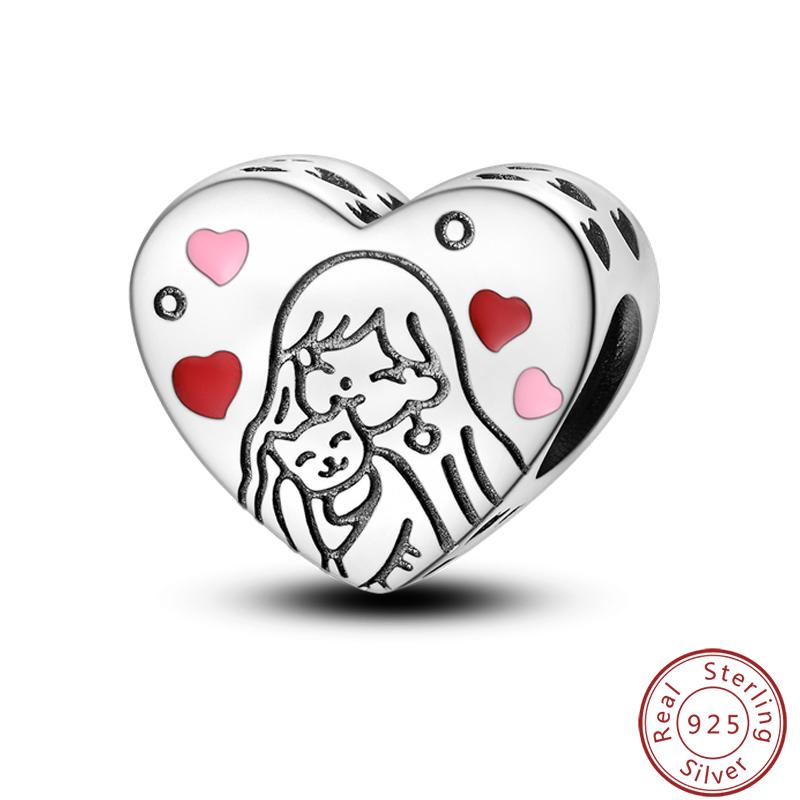 Милая серия «Кошка и собака» Медные шармы «Луна», «Бабочка», «Отпечаток лапы» 3 мм Сделай сам Изготовление изящных ювелирных изделий Подарки