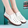White Moccasins Autumn Summer Shoes For Women Genuine Leather Ballet Flats Women's Breathable Flat Loafers Woman Wide Feet Shoes