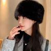 Imitation Fox Hat Autumn and Winter Versatile Mongolian Hat Thickened Warm High-end Ear Hat Fashionable Women's Hat