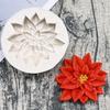 Poinsettia Christmas Flower Silicone Fondant Cake Chocolate Candy Silicone Decorating Mould Tools