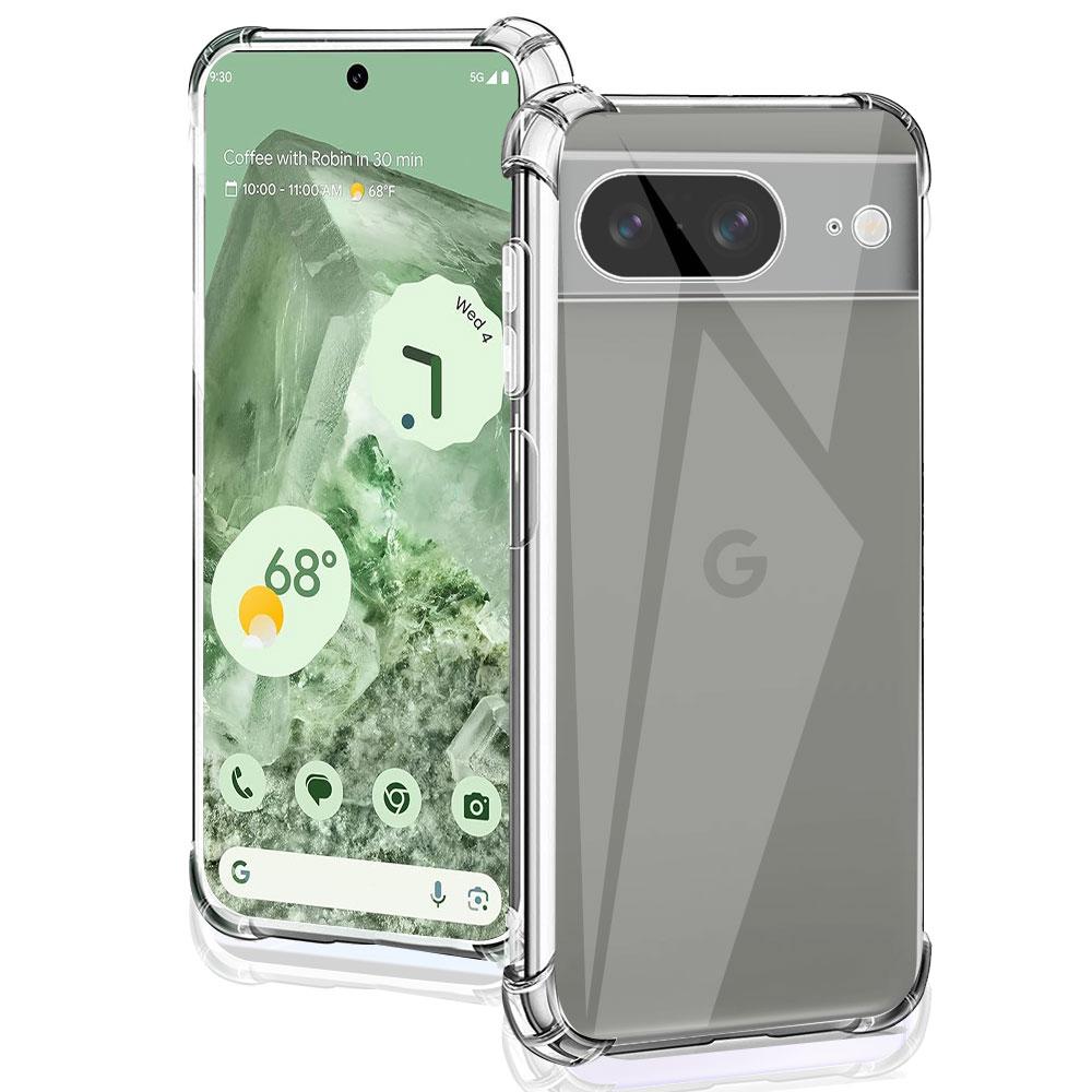Прозрачный противоударный чехол Airbag TPU для Google Pixel 8 Pro 8A, мягкий силиконовый чехол для телефона Pixel 8 8a, прозрачный чехол, Fundas