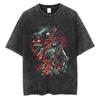 Anime Attack On Titan Eren Jaeger Print T-shirts Tee Men Women Vintage Manga Oversized Casual T Shirt Harajuku Male Tshirt