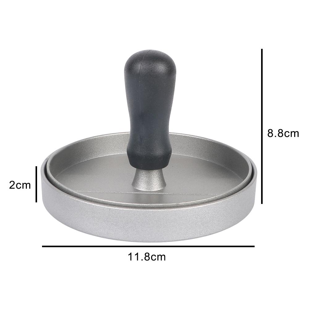 Бытовая форма для еды Кухонные гаджеты Круглая форма для гамбургеров Барбекю Гамбургер Мясной пирог Пресс для гамбургерного мяса Алюминиевый сплавБытовой Ф