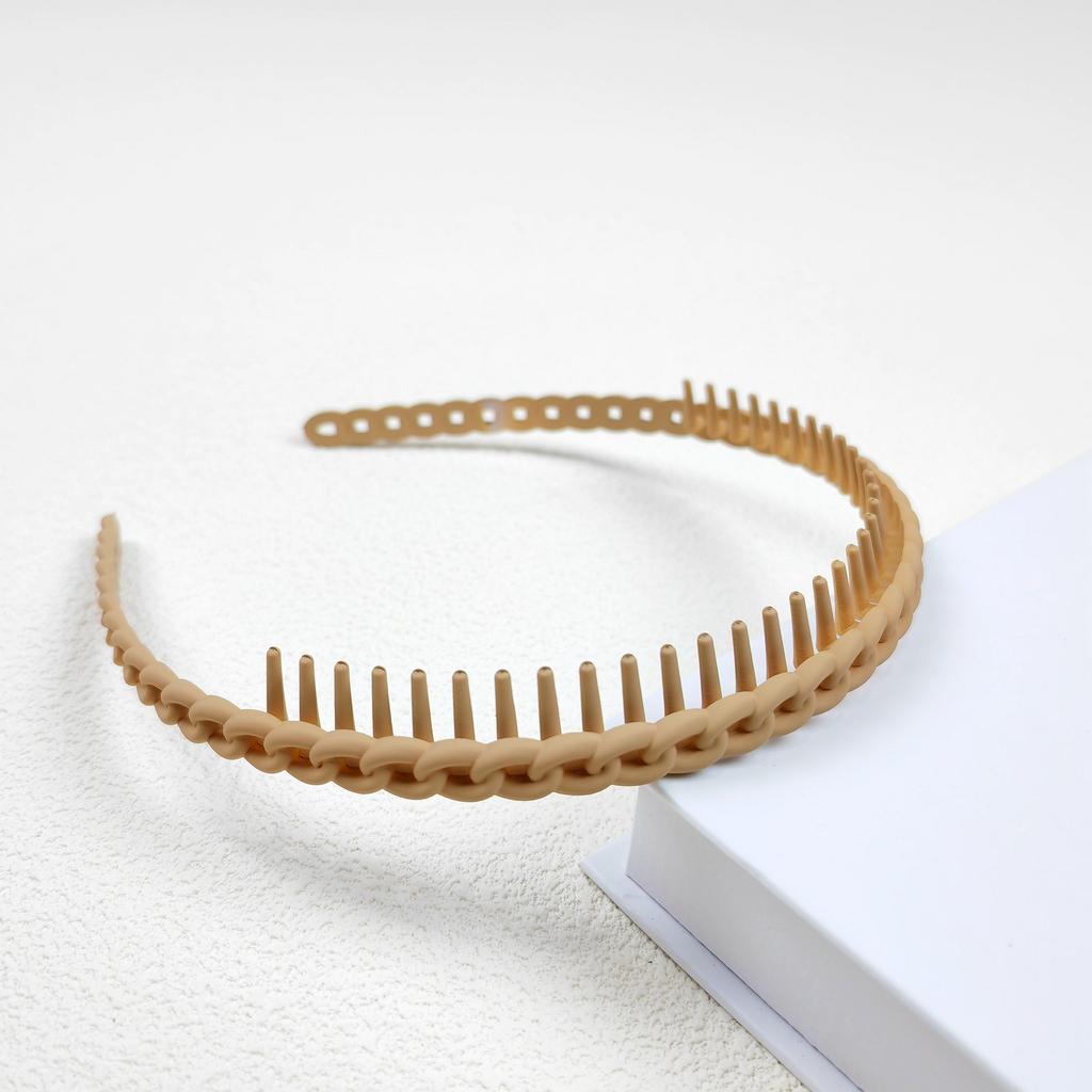 1PC Hair Clip Frosted Color Headband Women's Non-slip Band Teeth Simple Pressure Headband Face Headband Hair Accessories