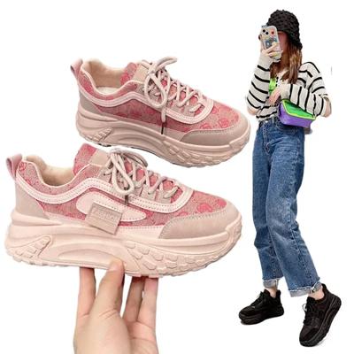 2024 новые роскошные дизайнерские женские спортивные кроссовки на платформе с дышащей сеткой, трендовые повседневные кроссовки на плоской подошве, женские элегантные модные женские туфли