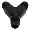 Coupler Union Fitting Splitter Black Anodized Coating Leak Proof Y Adapter Universal for Fuel Hose 6AN
