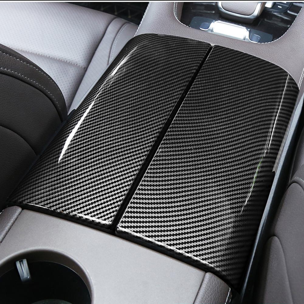 Накладка на панель подлокотника центральной консоли для Mercedes gle w167 c167 gle carbon w167 gls x167 400d gle 350/amg 450 аксессуары
