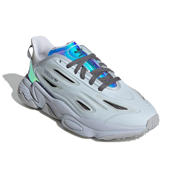 adidas Originals Ozweego Celox С круглым носком На шнуровке Прочные Низкие Повседневные кроссовки Женские кроссовки Серый Синий GX2956