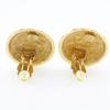 CHANEL COCO Mark Earring Matelasse vintage Plated Gold 27.8g Women Used