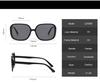 3pcs Square Big Frame Sunglasses Woman Retro Vintage Colorful Sun Glasses Female Outdoor Sport Unisex Eyewear Travel Goggle