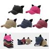 Women Kitten Ears Baseball Cap 3D Cat Ear Versatile Hat for Summer Spring Breathable Hat for Adults Casual Sport