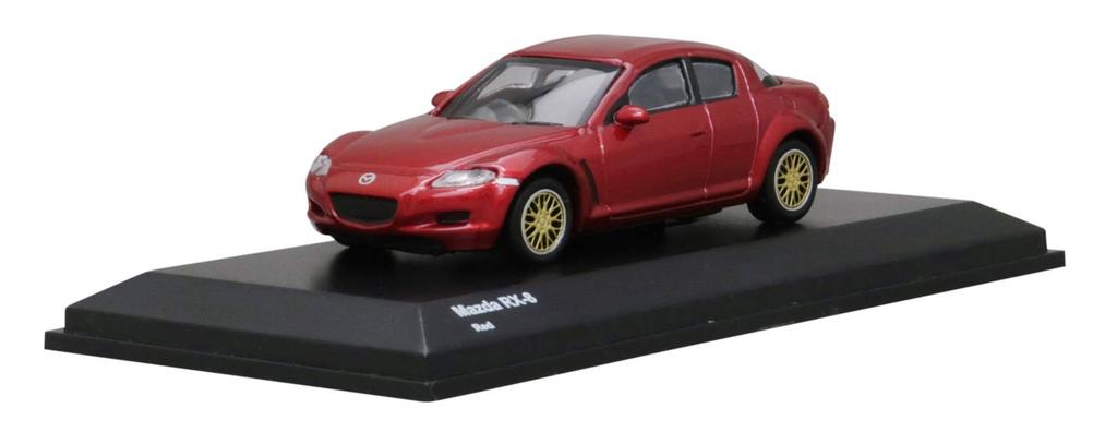 Kyosho Оригинальный масштаб Mazda Red Mini Car Limited 1/64 RX-8