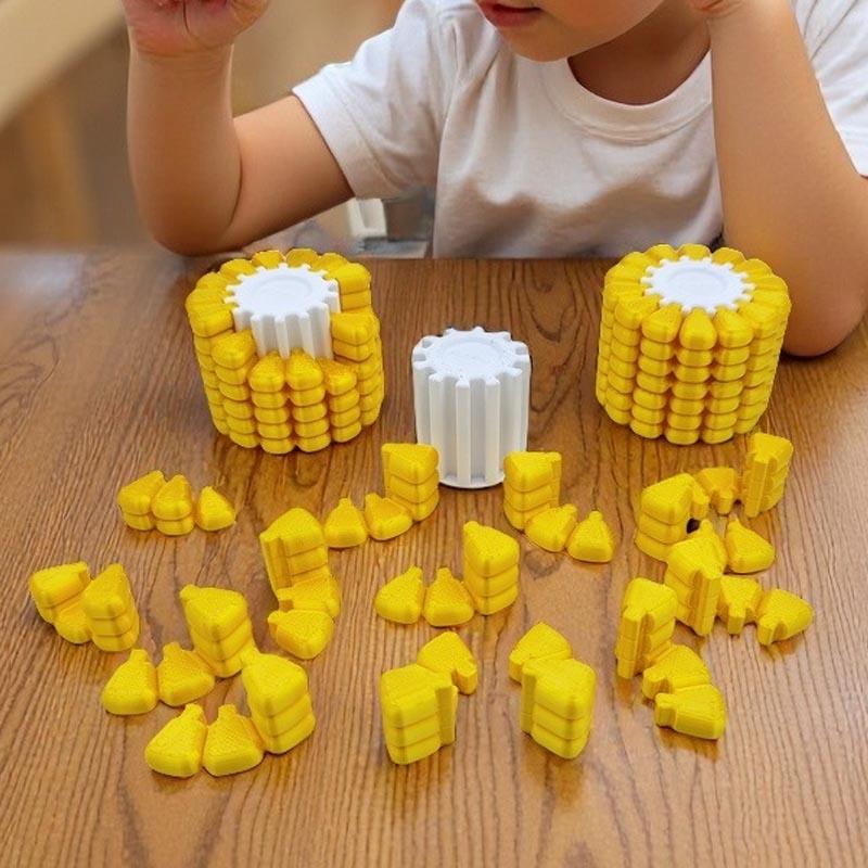 3D Printing Corn Magic Cube Stress Relieving Toys Tetris Jigsaw Puzzle Originality Brain Burning Developmental Kids Puzzle Toys