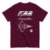 F-22 Raptor Fighter Jet Sleek Form T-Shirt Profile Top View Men's T-Shirt Short Sleeve Shirt Men Women Summer