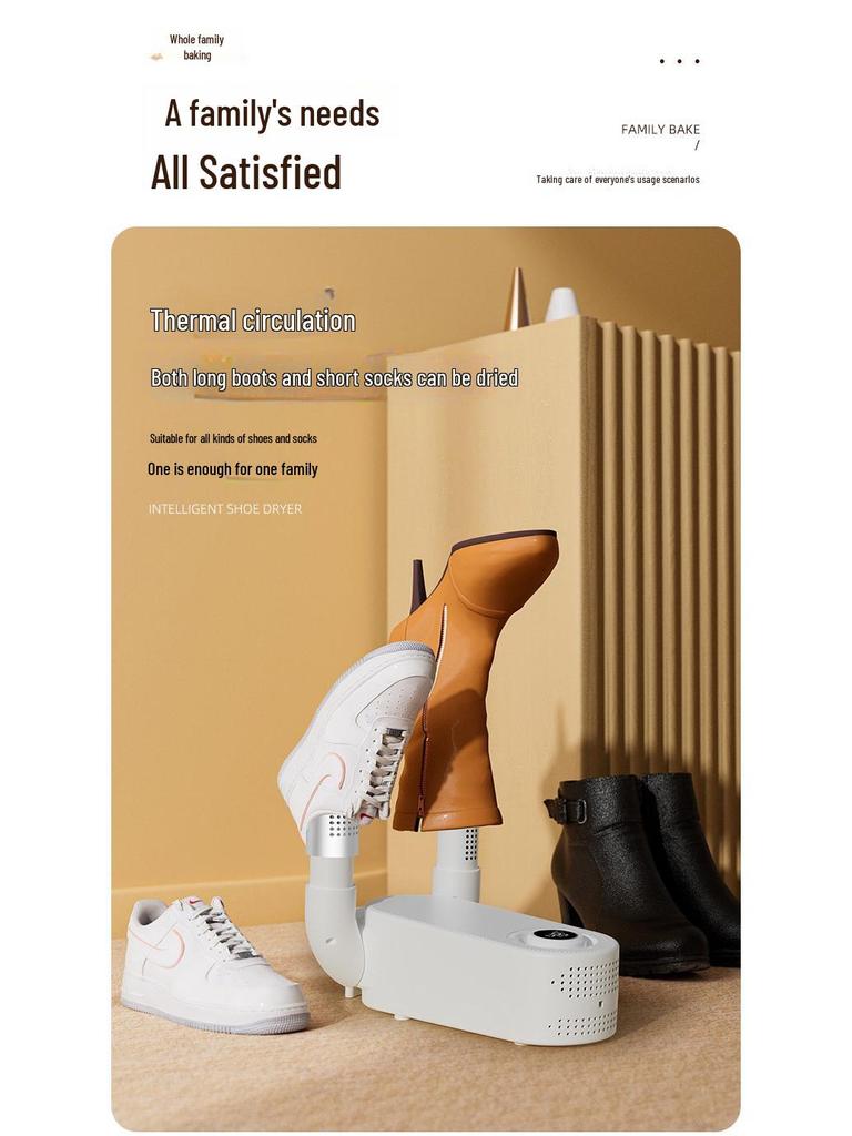 2024 Smart Foldable Shoe Dryer with Temperature Control, Disinfection, and Deodorization