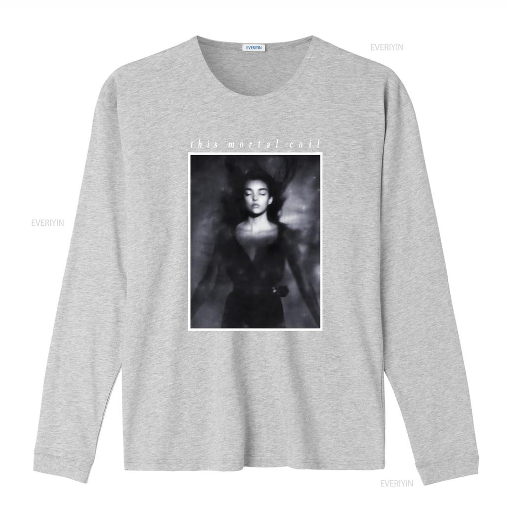 This Mortal Coil Футболка с принтом Itll End In Tears Стильный Уникальный Дизайн для Любителей Музыки винтажный Стиранный Дышащий Повседневный