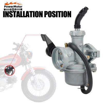 Карбюратор PZ22 22 мм для Honda 50 70 90 110 125 Квадроцикла Картинг Карбюратор Мотокросс Грязевой Питбайк Запасные Аксессуары Эндуро