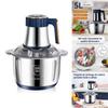 Electric Meat Grinders 5/3/2L Food Crusher Stainless Steel Multifunctional Vegetable Slicer Processor Chopper Kitchen Blenders