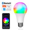 Tuya Bluetooth Smart LED Bulb 15W E27 AC 86-256V RGB CW WW Bulb Light Управление через приложение Smart Life для освещения гостиной и спальни