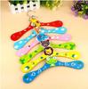 Cute Cartoon Wooden Pet Clothes Hanger - Multicolored