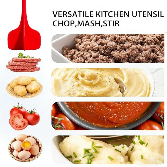 Мясорубка и измельчитель с 4 лезвиями, Многофункциональная дробилка для фарша, Измельчитель для фруктов и овощей, Антипригарный инструмент-измельчитель для говяжьего фарша, картофеля