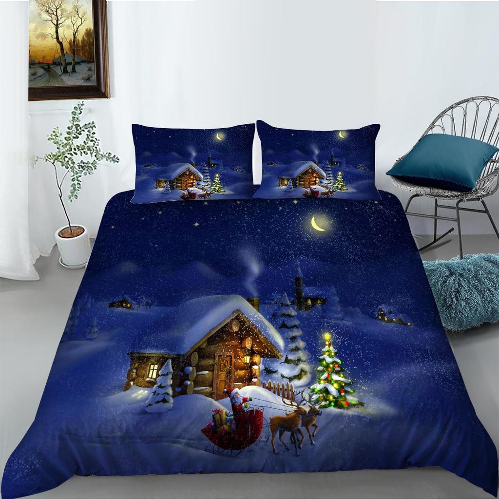 Комплект пододеяльников, домашнее постельное белье, уникальный дизайн, рождественский домашний текстиль, комплект одеял высокого качества