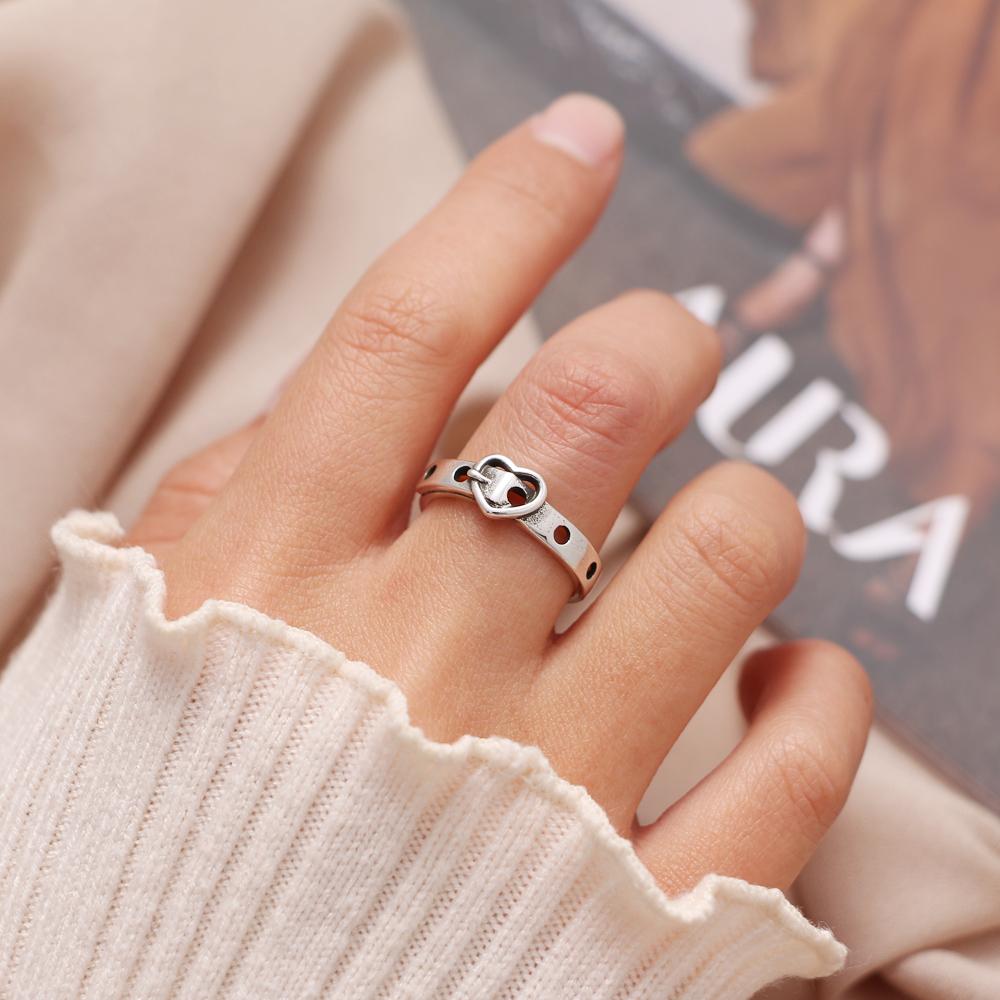 Любовь Ремень Пряжка Роскошные Дамы Кольцо Пара Обручальное Вечерние Ювелирные Изделия