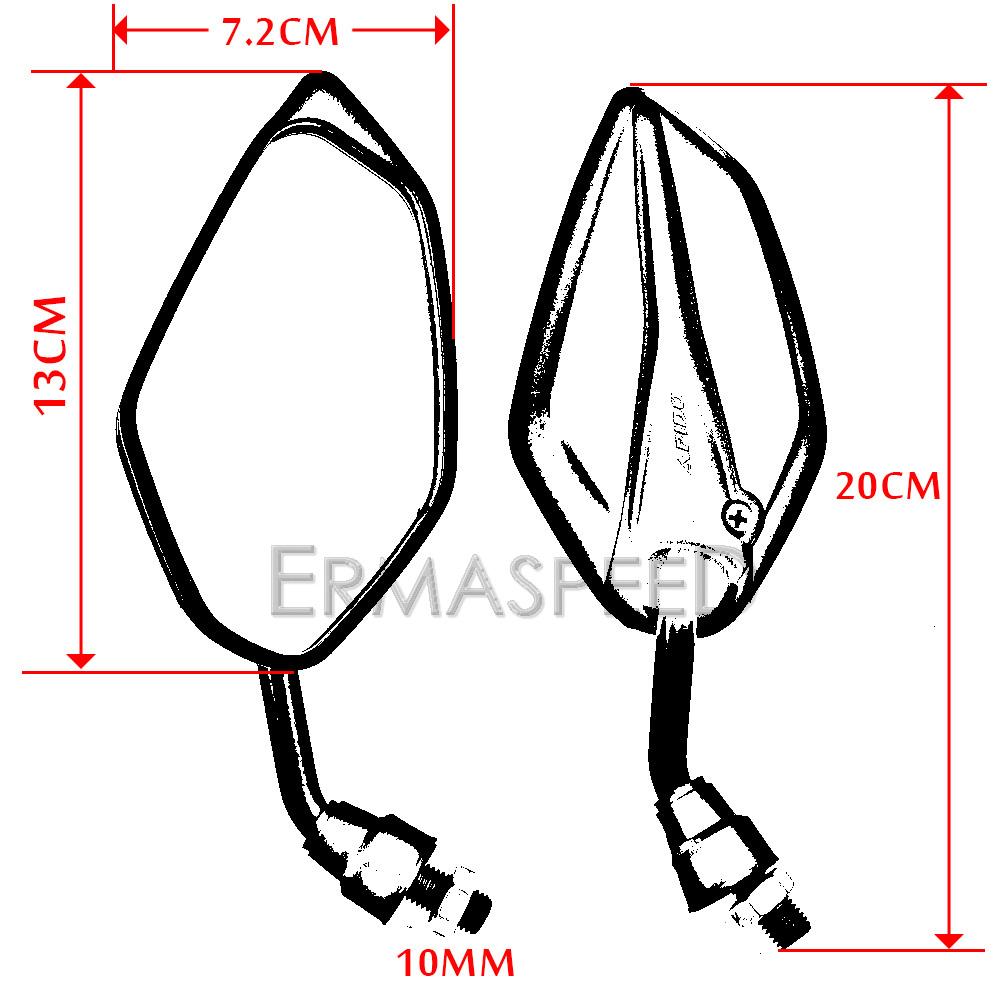 1 пара модных универсальных зеркал заднего вида для мотоцикла и скутера в форме листа, переднее и боковое зеркало заднего вида для мотоцикла, электронного велосипеда