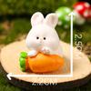 Микропейзаж Милые животные Мультфильм Кролик Садоводство Аксессуары Год Кролика Украшения
