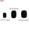 JCD 10 шт. Мини-микрофонные поролоновые чехлы Защитные чехлы для микрофона Сменная ветрозащитная губка для гарнитуры Чехол для микрофона