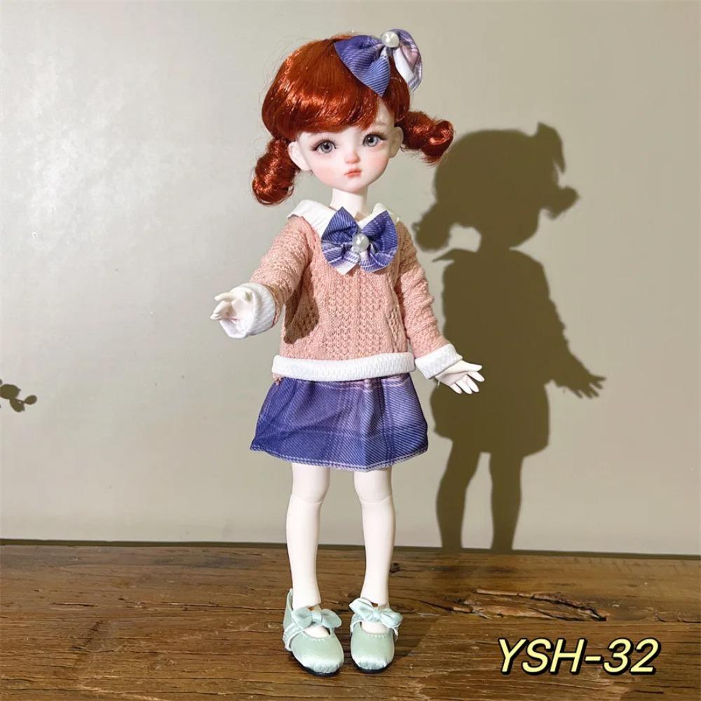 Одежда для наряда кук BJD с 6 точками, 30 см, модные тренды, джинсы плюс цветочные топы, милая и универсальная