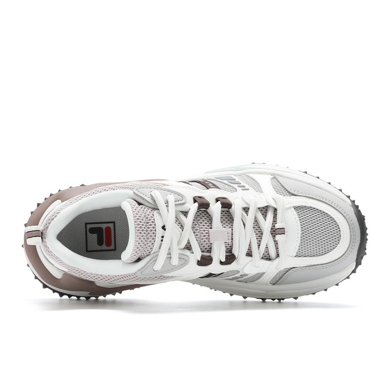 Fila София 3 Кроссовки 'Елочка' Модный тренд Прочные Амортизирующие Низкие Повседневные Кроссовки Женские серо-белые F12W431107FAS