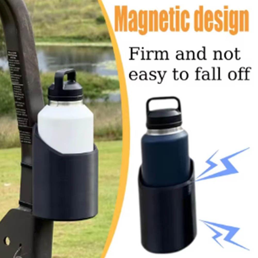 Magnetic Design Magnetic Cup Holder Black Color Magnetic Water Bottle Rack  Outdoor Use