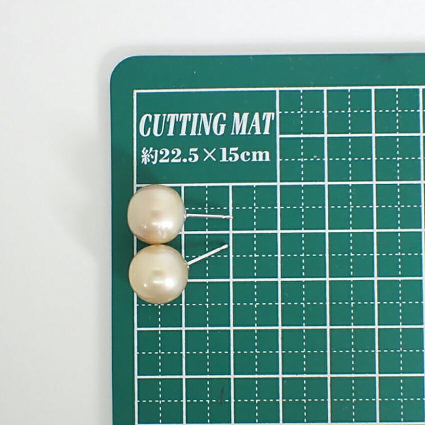 [Новый] Pt900 Белый жемчуг Южных морей (кремовый тип) серьги/g440-32