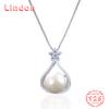 Линдон Стерлингового Серебра 925 Классическое Женское Ожерелье Кулон Циркон Модный Подарок
