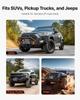 Electric Winch, 5400 kg Load Capacity, 12V DC Truck Winch with 9.1 mm x 24 m Steel Rope, Wireless & Wired Remote Control, IP55 Waterproof for Towing