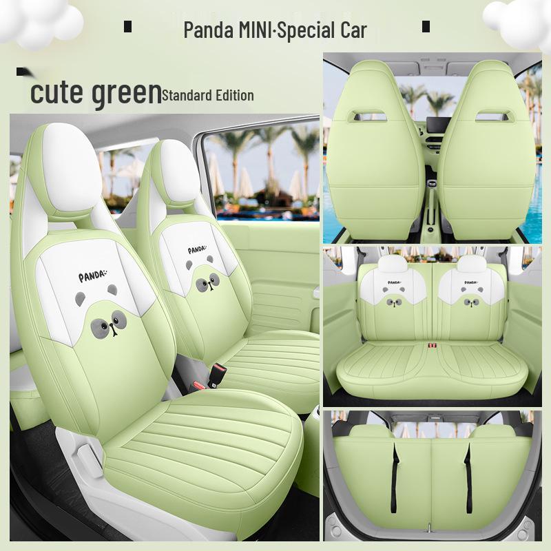 Cute 2023 Panda Mini Seat Cover for Women - All-Season, Full Coverage Car Cushion