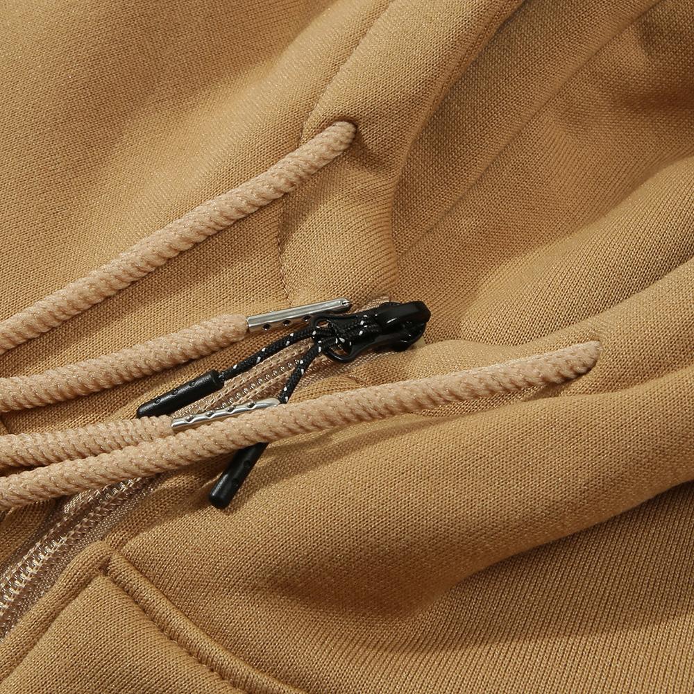 2024 Мужская осень и зима Новая толстовка с капюшоном на молнии с разноцветным принтом больших размеров