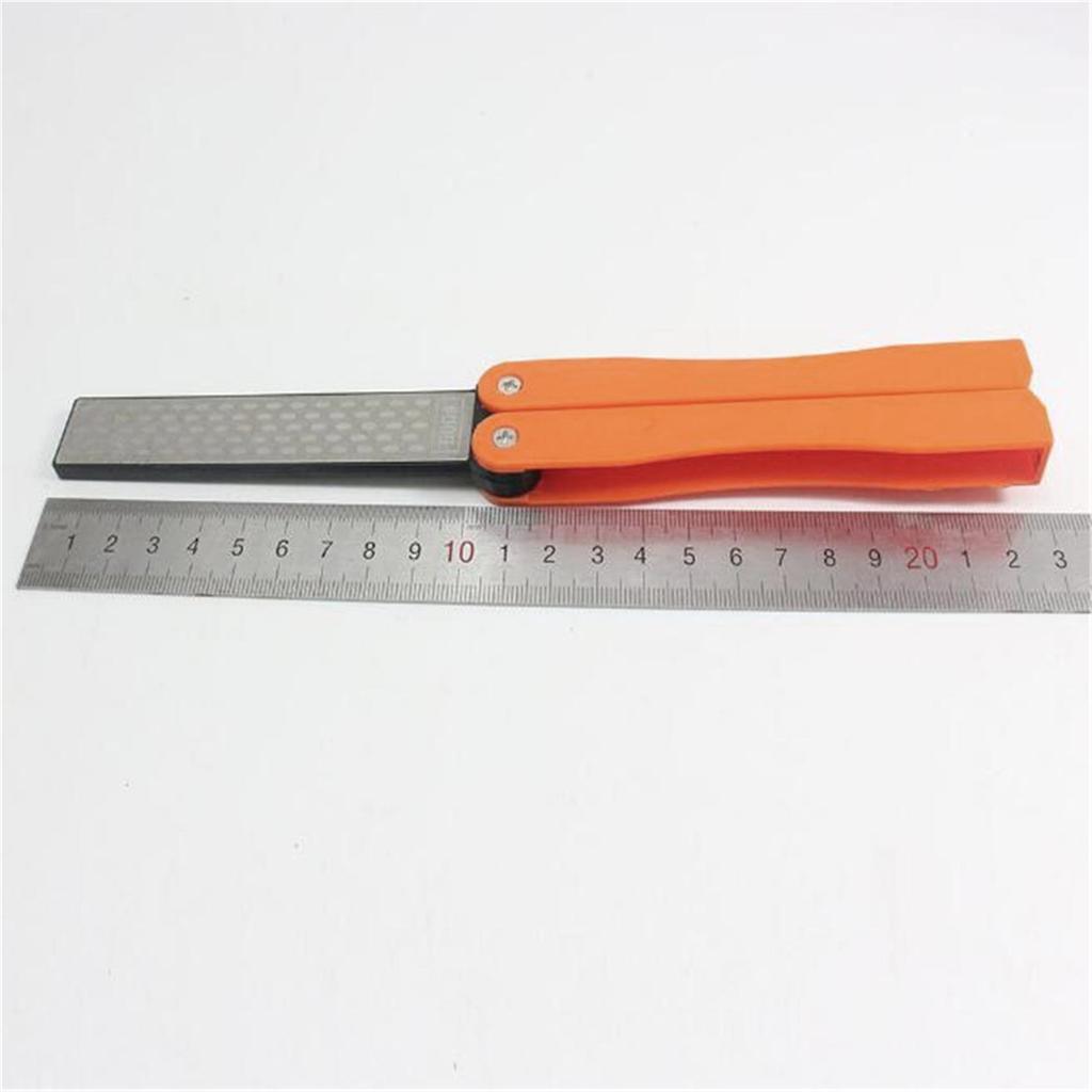Double Sided Folded Pocket Sharpener Diamond Knife Sharpening Stone Kitchen Tool Home Tools Outdoor Convenient Folding Fan-shaped Grindstone