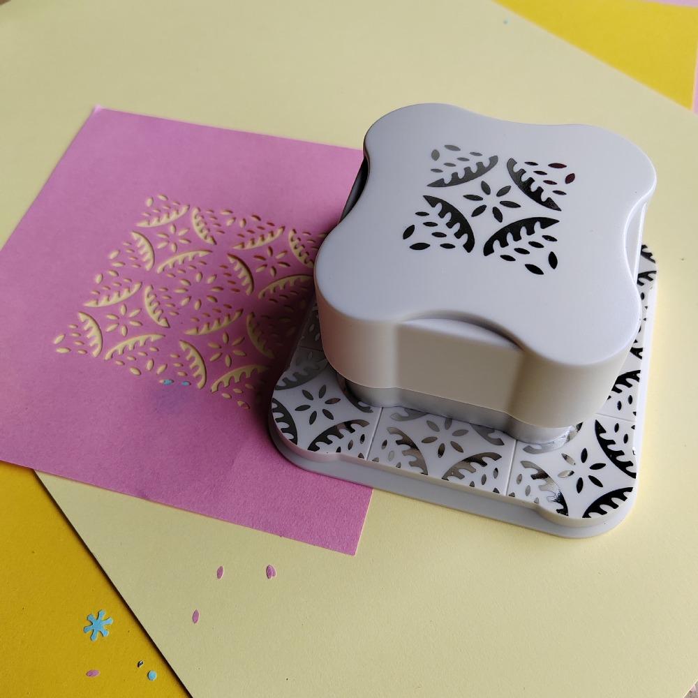 Magnetic Paper Hole Punch Punching Machine Handmade Embossing Device Labor-Saving DIY Decoration Paper Cutter Scrapbooking
