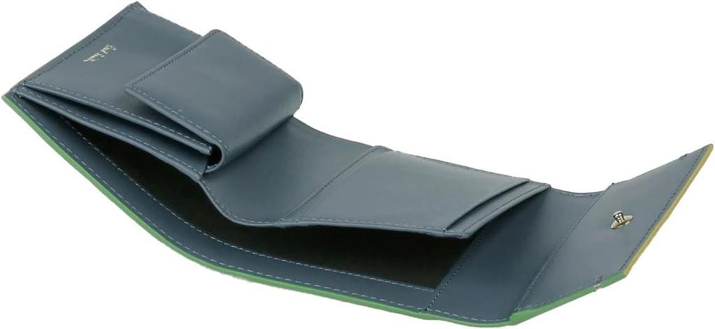 Paul Smith Colored Edge Navy Men's Tri-fold Wallet,